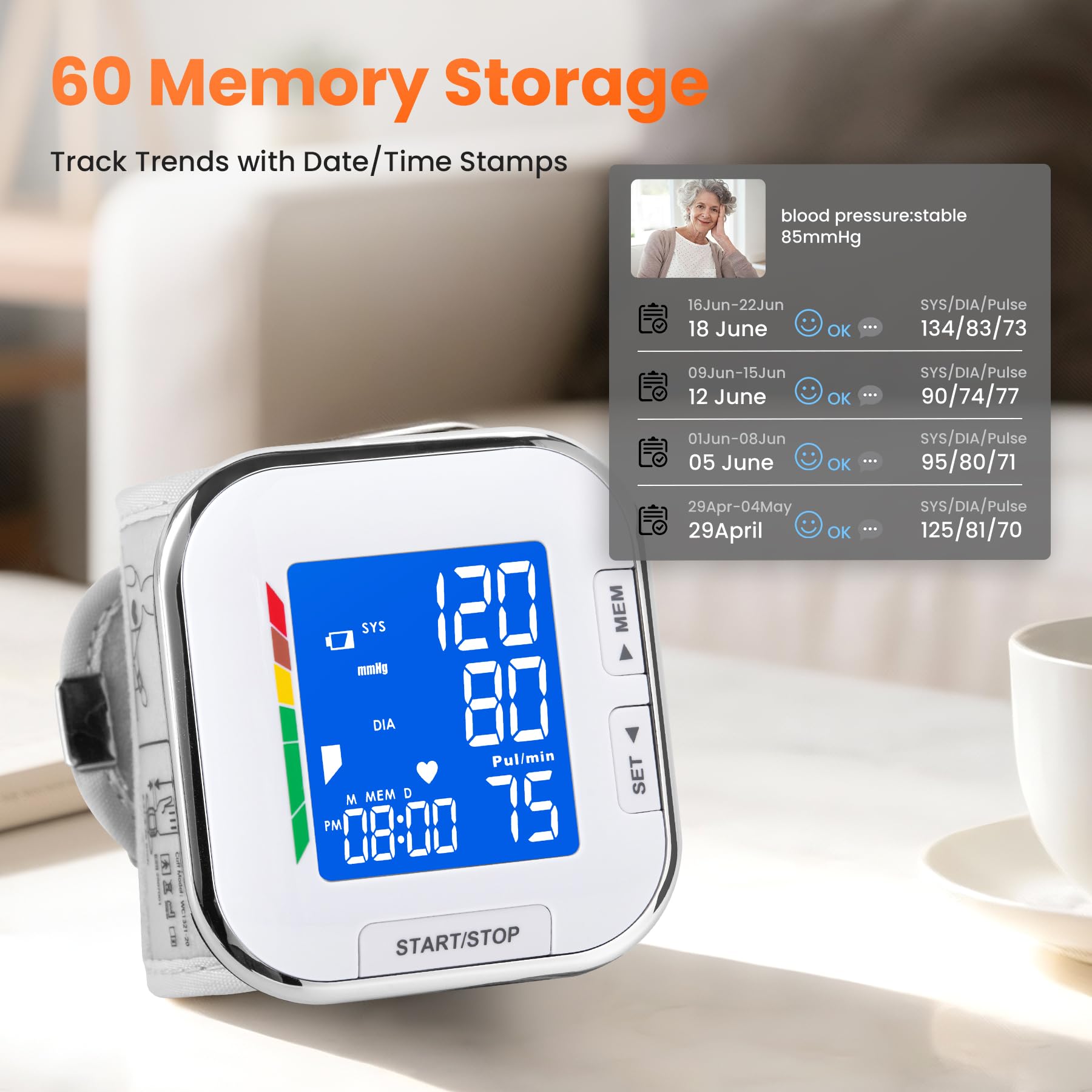 Wrist Blood Pressure Monitor