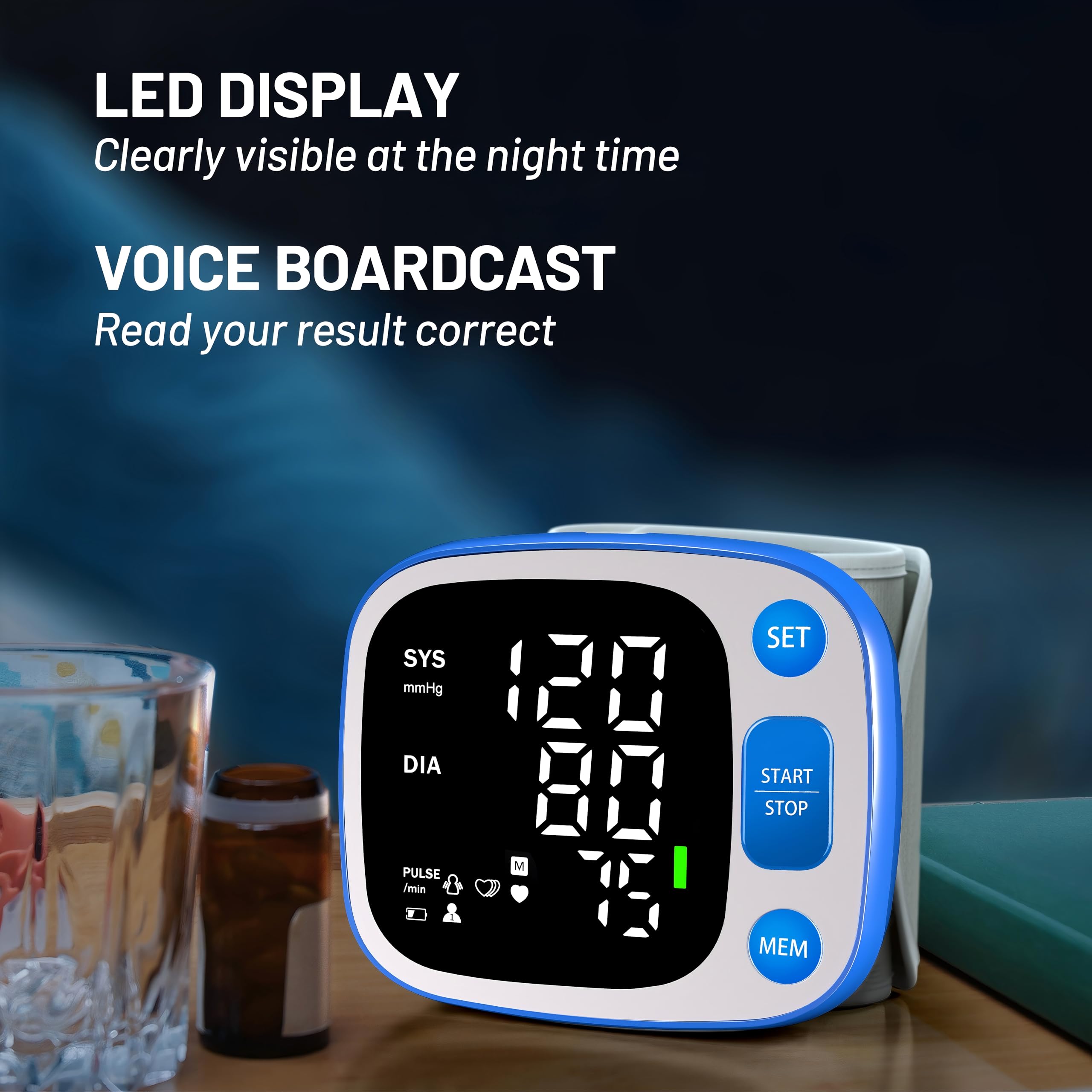 Wrist Blood Pressure Monitor